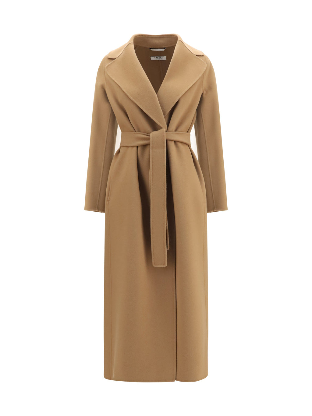 'S Maxmara Wool-Cashmere Blend Coat — Beige