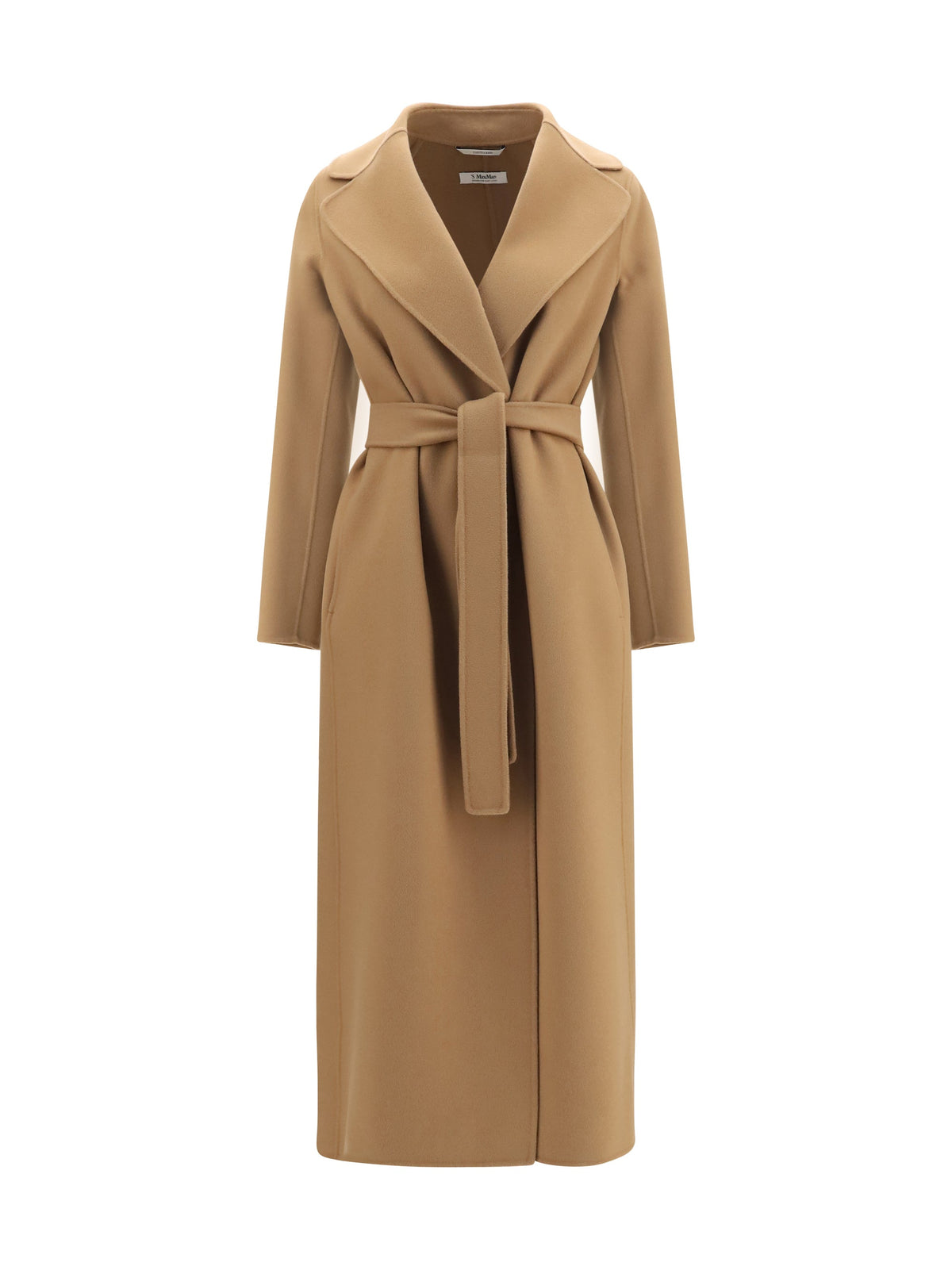 'S Maxmara Wool-Cashmere Blend Coat — Beige