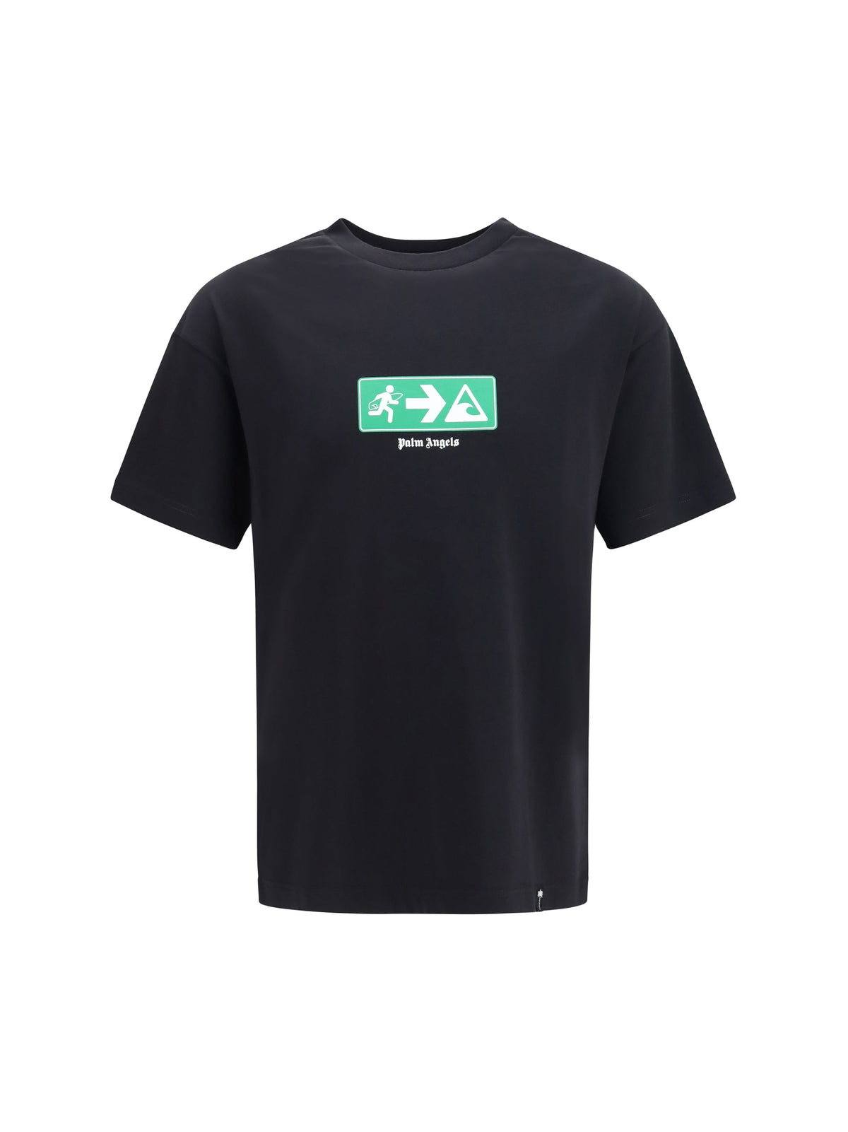 Palm Angels Street Signals Graphic Print T-Shirt — Black