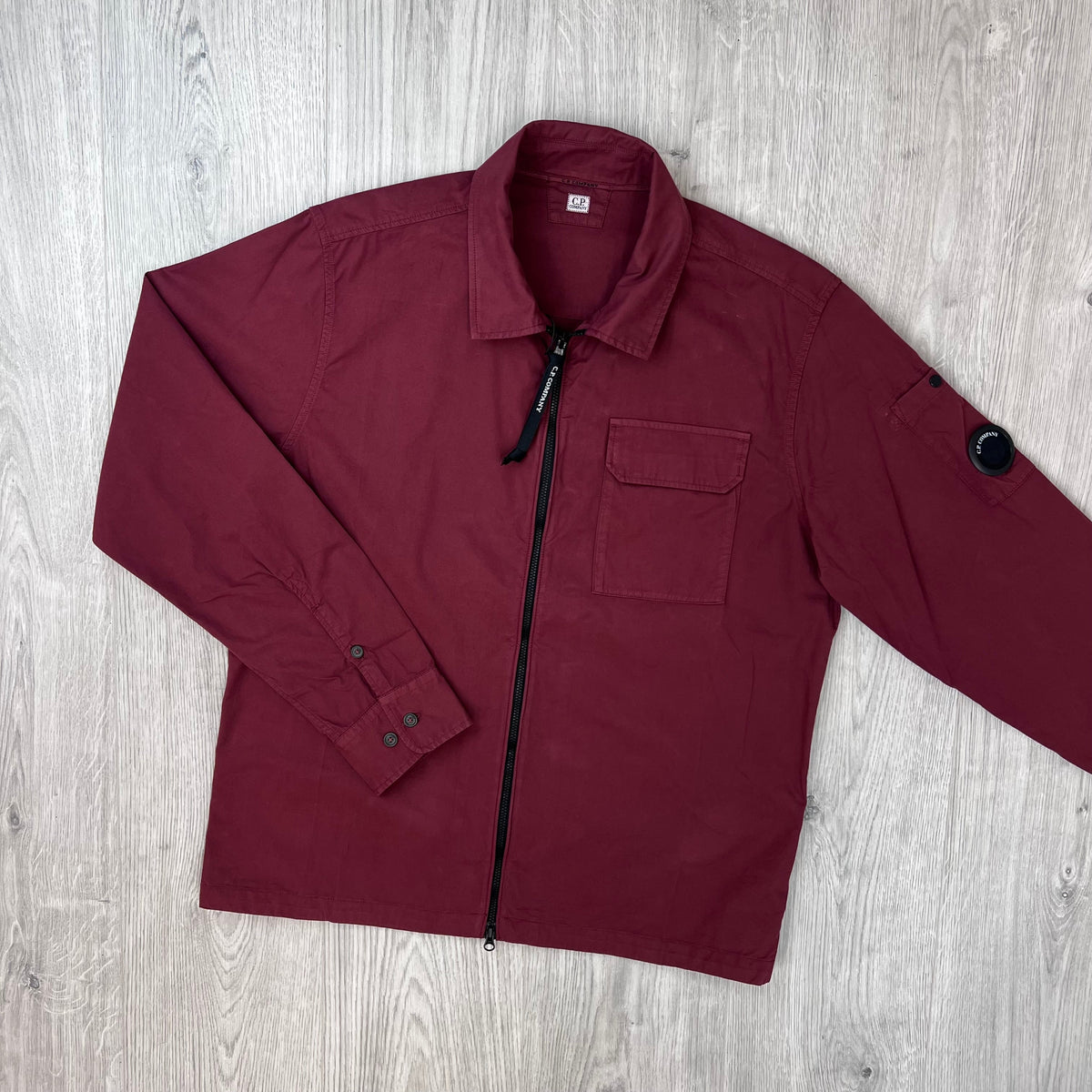 CP Company Zip Overshirt - Andorra Red