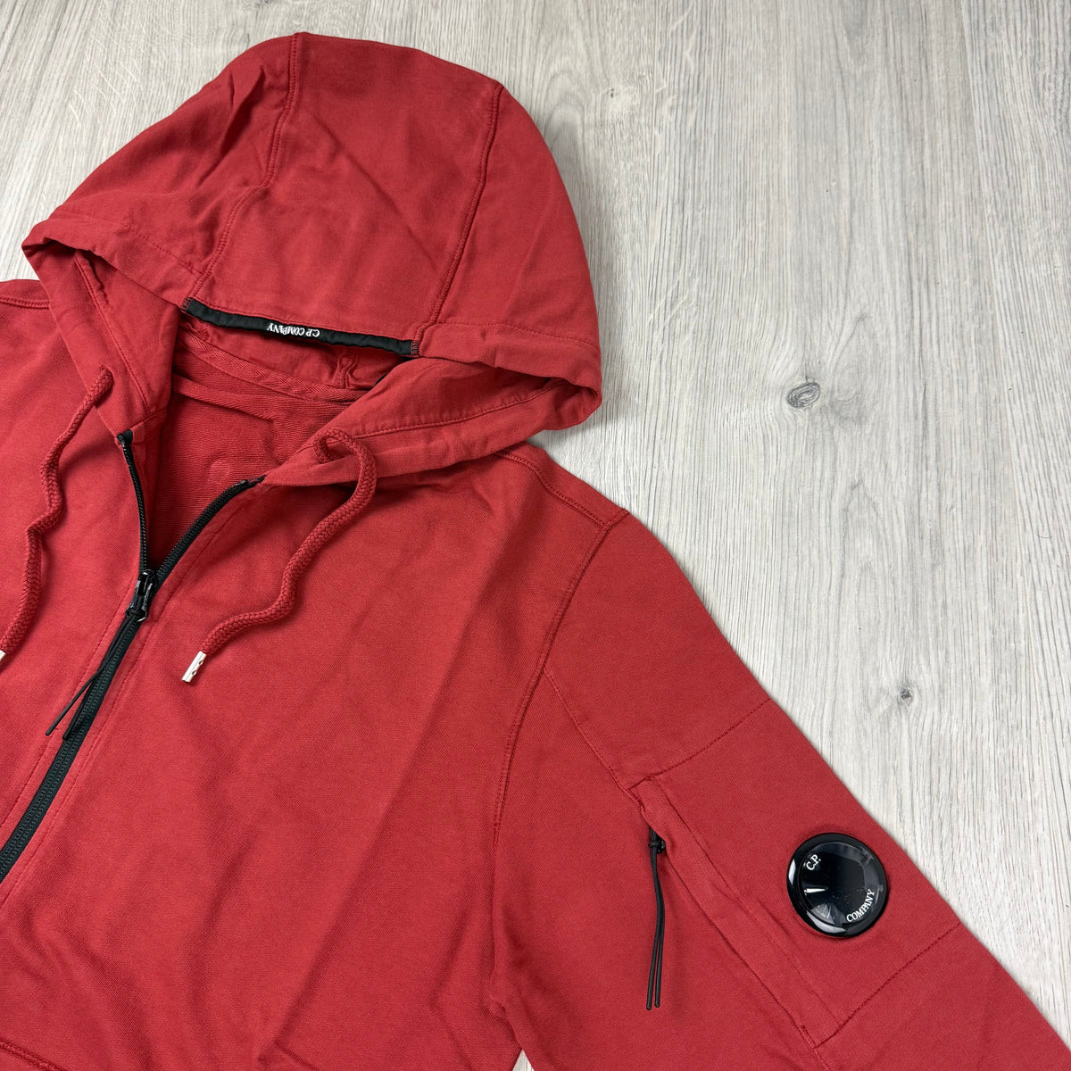CP Company Light Fleece Zip Hoodie - Ketchup