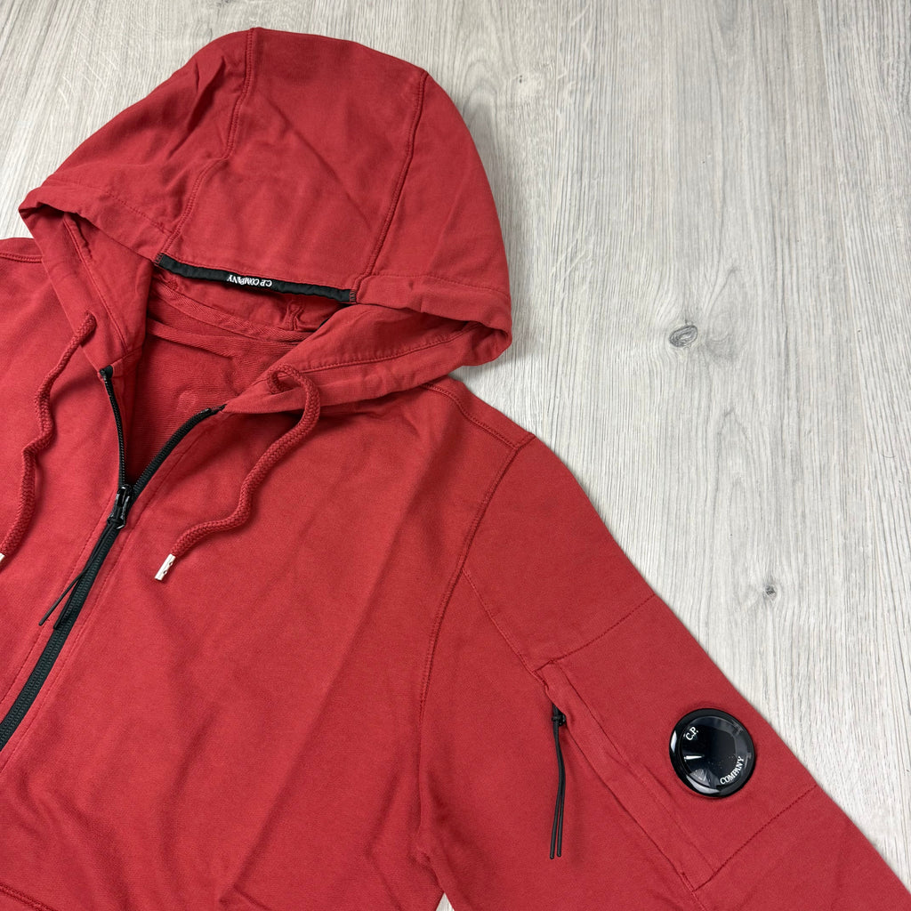 CP Company Light Fleece Zip Hoodie - Ketchup