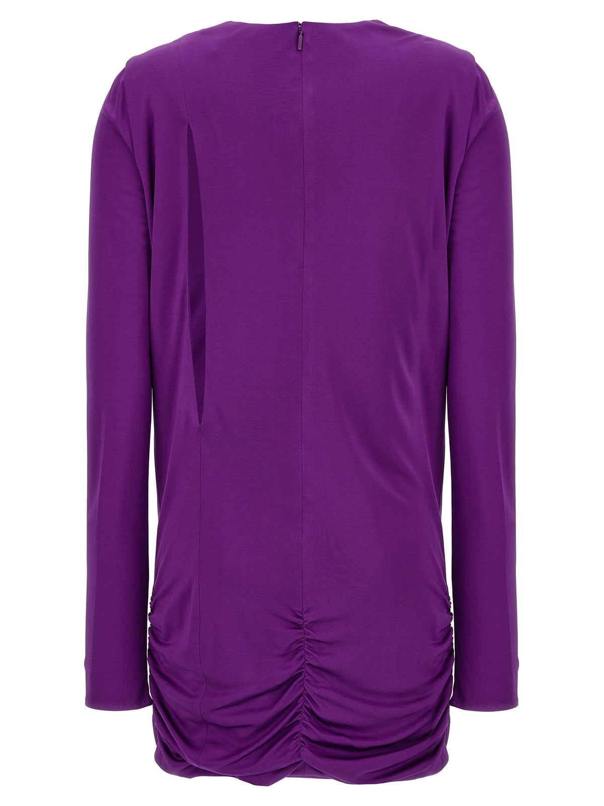 Versace Cut-Out Jersey Dress — Purple