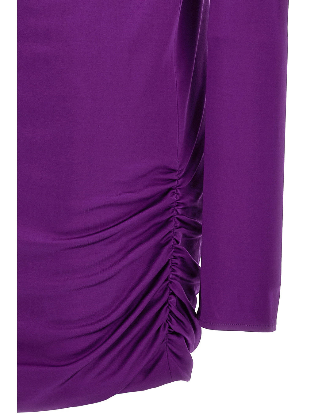 Versace Cut-Out Jersey Dress — Purple