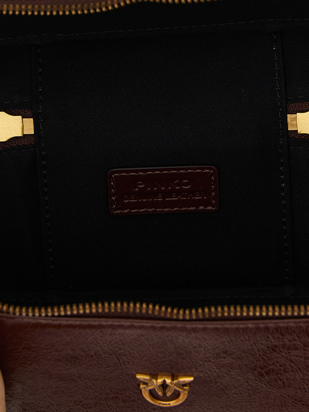 Pinko Vanity Top Handle Bag — Burgundy
