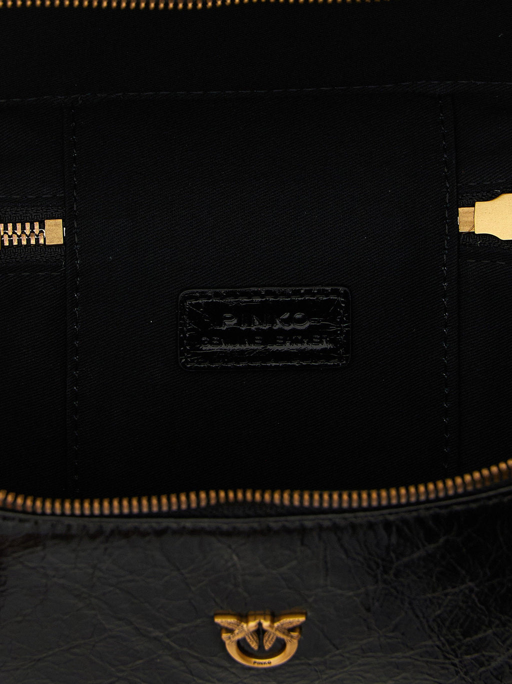 Pinko Vanity Top Handle Bag — Black