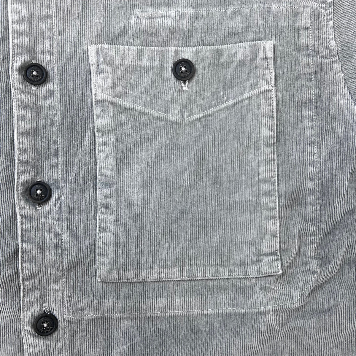 CP Company Corduroy Overshirt - Flint Grey