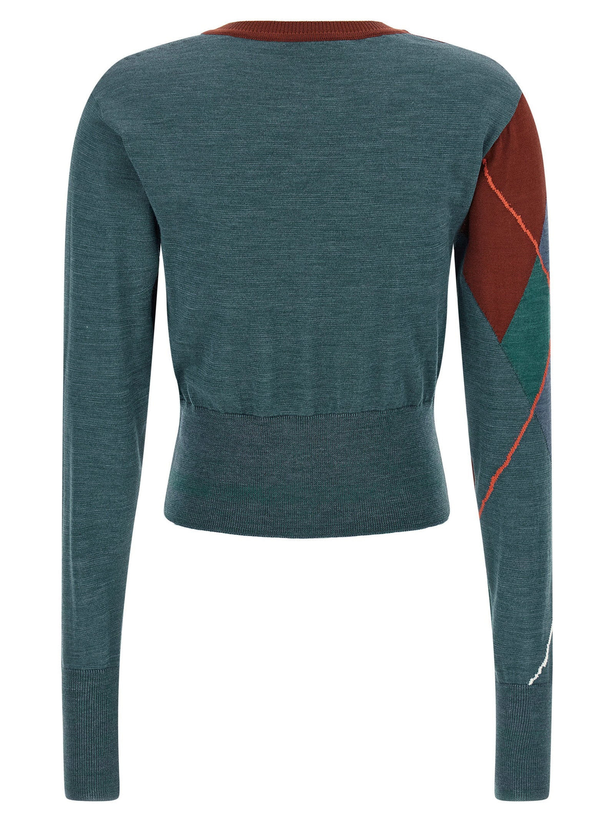 Vivienne Westwood Argyle Cropped Cardigan — Teal