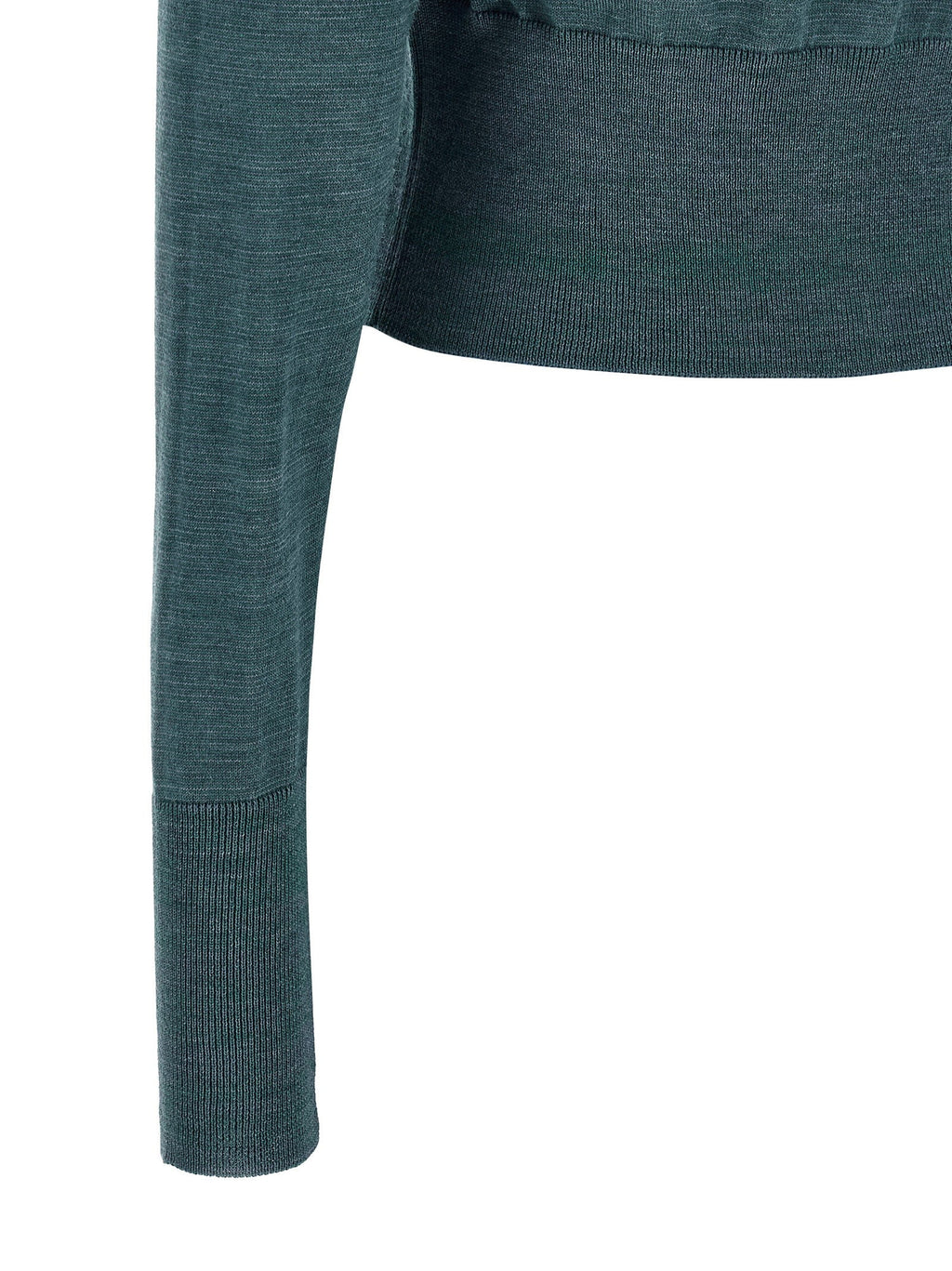 Vivienne Westwood Argyle Cropped Cardigan — Teal