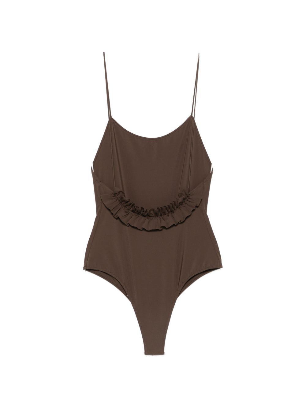 JACQUEMUS RESORT One-Piece Swimsuit — Brown