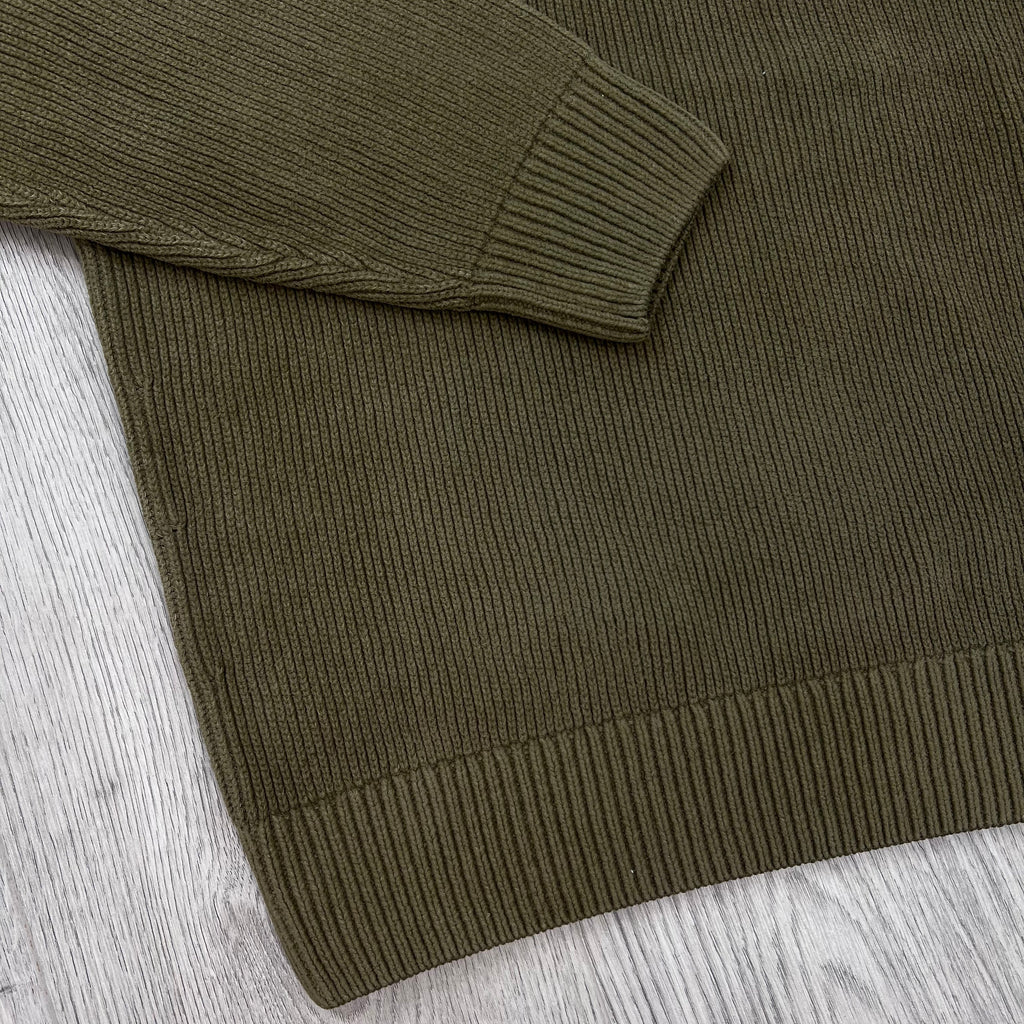 CP Company Chenille Knit Polo - Ermine