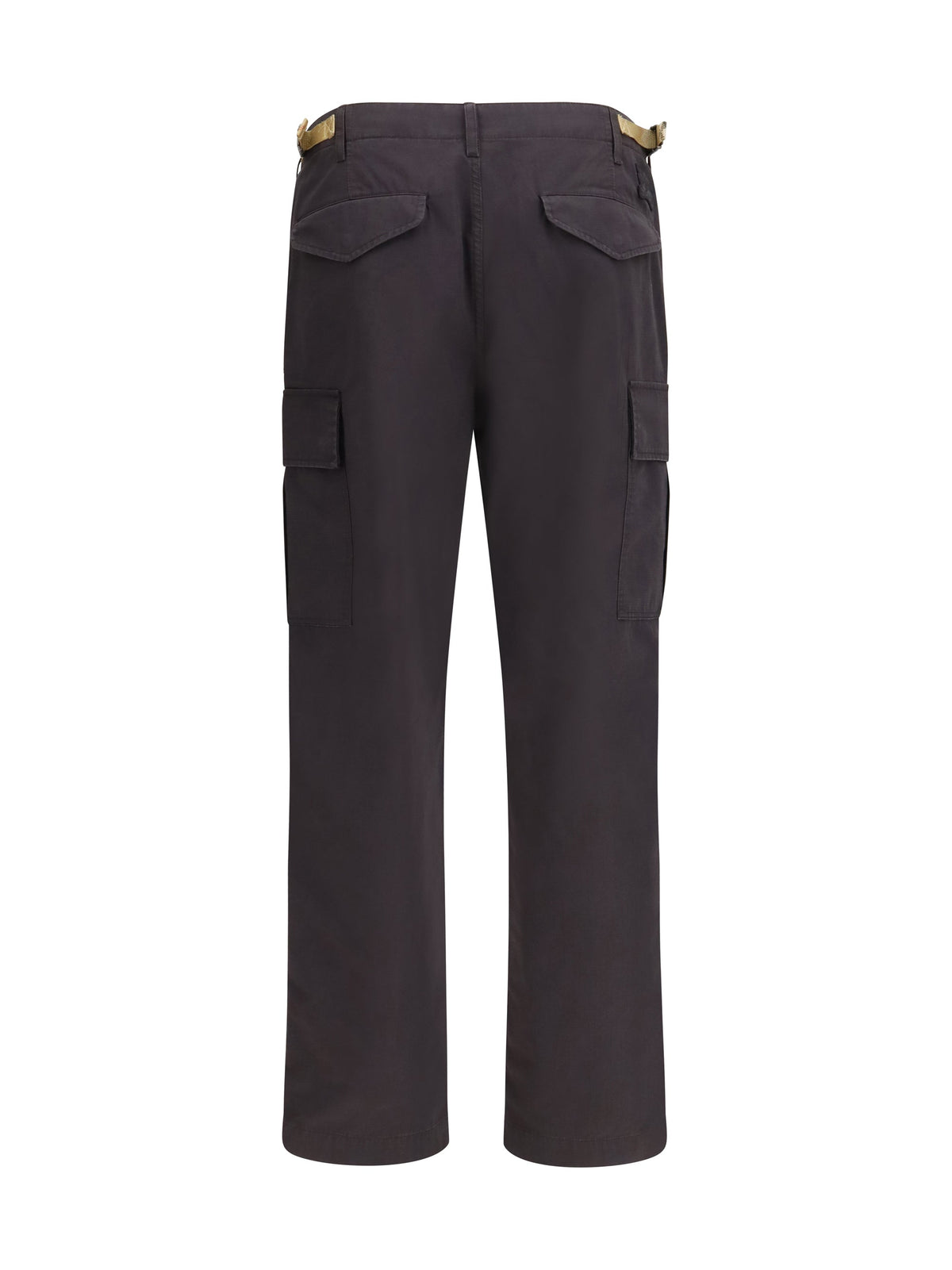 Burberry Cotton Ripstop Cargo Pants — Brown