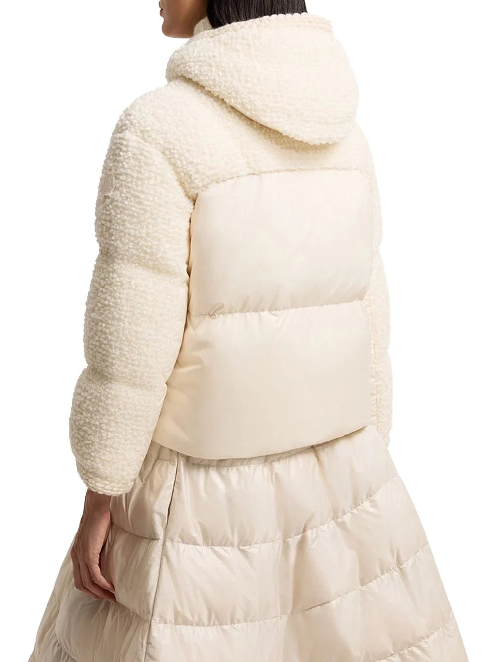 Moncler Cristallin Down Jacket — Beige