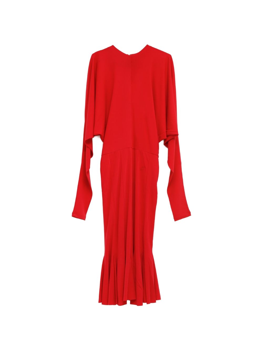 JACQUEMUS Batwing-Sleeve Jersey Dress — Red