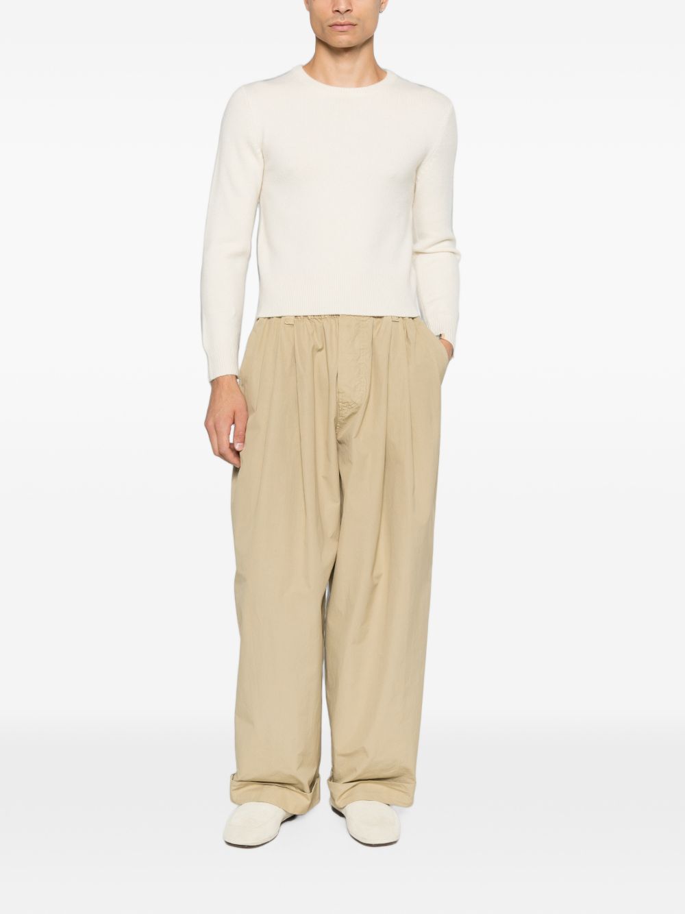 extreme Cashmere Crewneck Sweater — Ecru