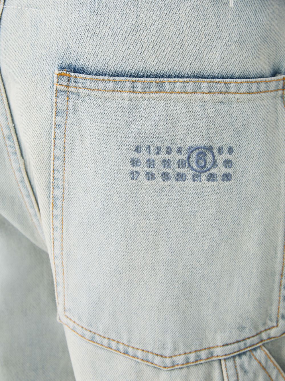 MM6 Maison Margiela Cargo Pocket Jeans — Light Blue