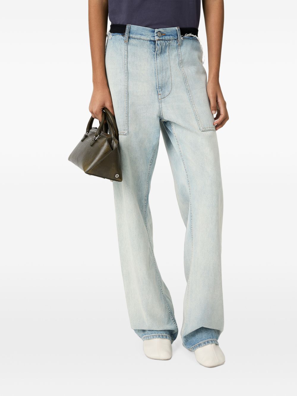 MM6 Maison Margiela Cargo Pocket Jeans — Light Blue