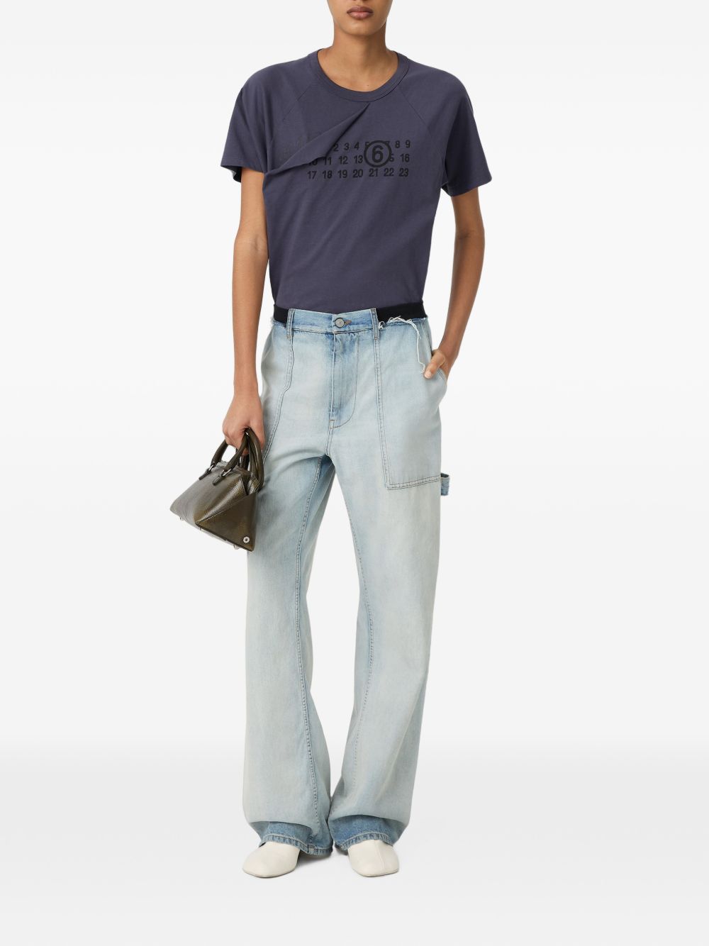 MM6 Maison Margiela Cargo Pocket Jeans — Light Blue