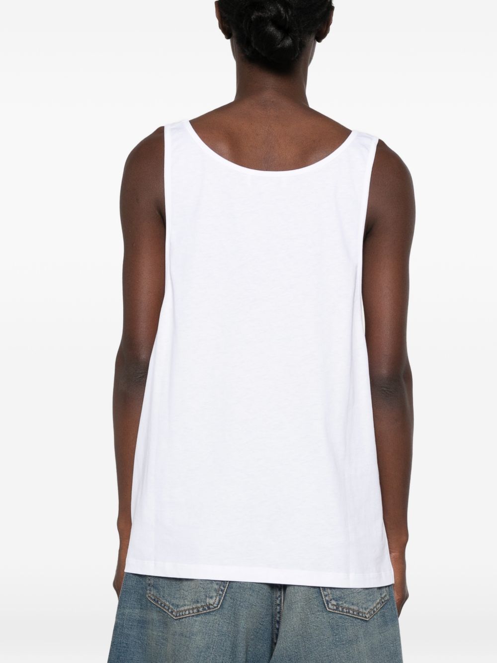 Stella McCartney Graphic Slogan Print Tank Top — White