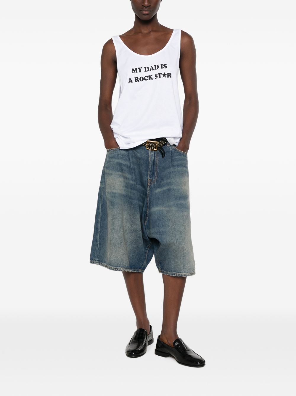 Stella McCartney Graphic Slogan Print Tank Top — White