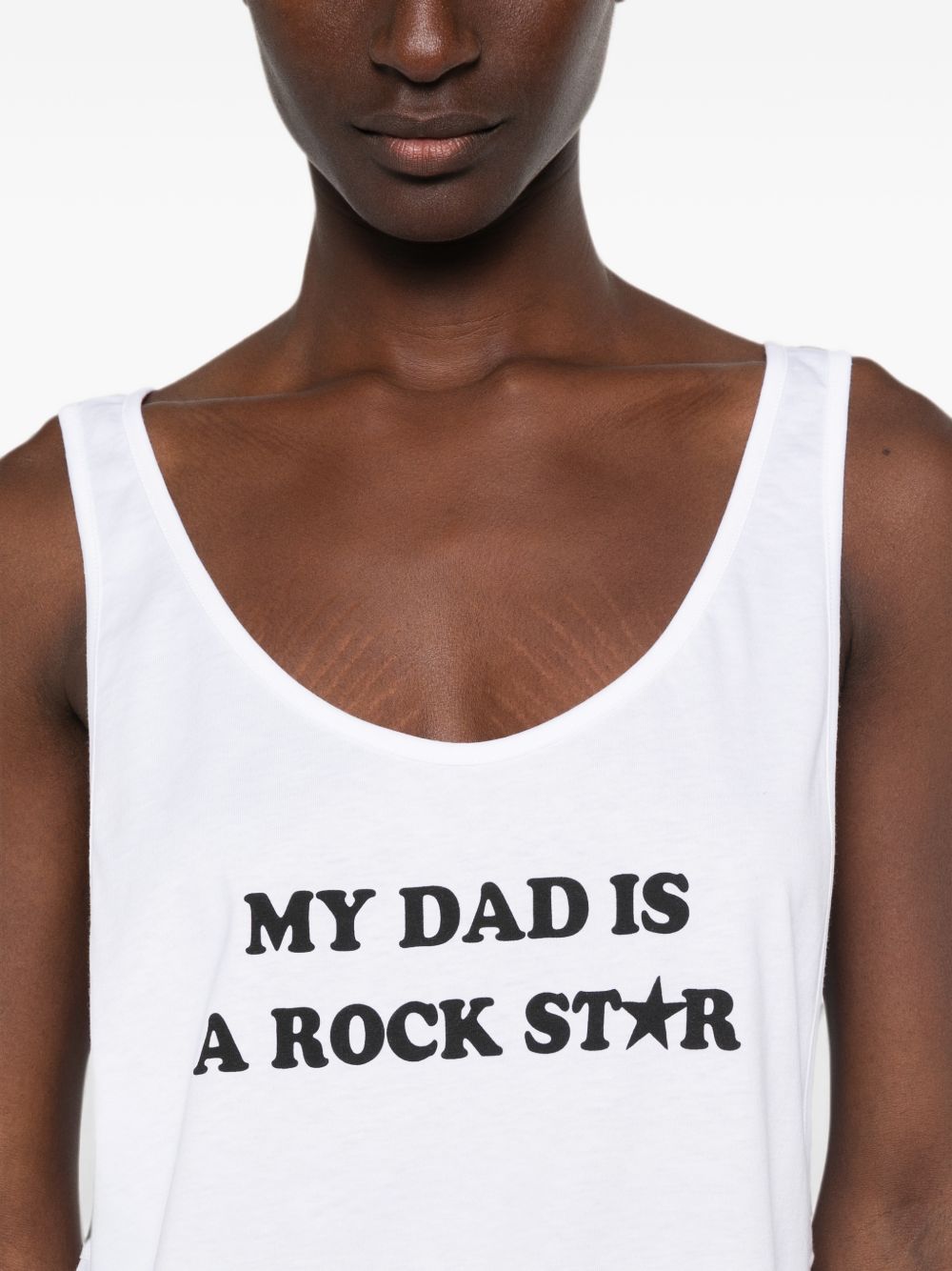 Stella McCartney Graphic Slogan Print Tank Top — White