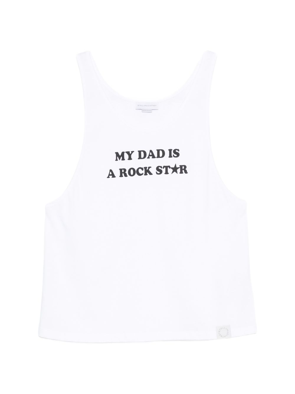 Stella McCartney Graphic Slogan Print Tank Top — White
