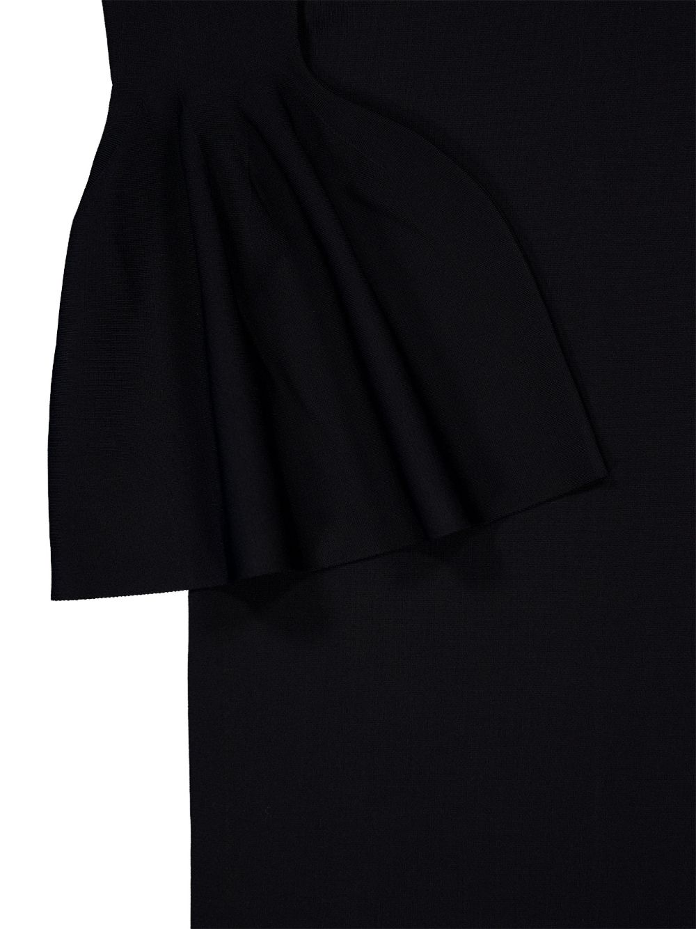 Stella McCartney Bell Sleeve Midi Dress — Black