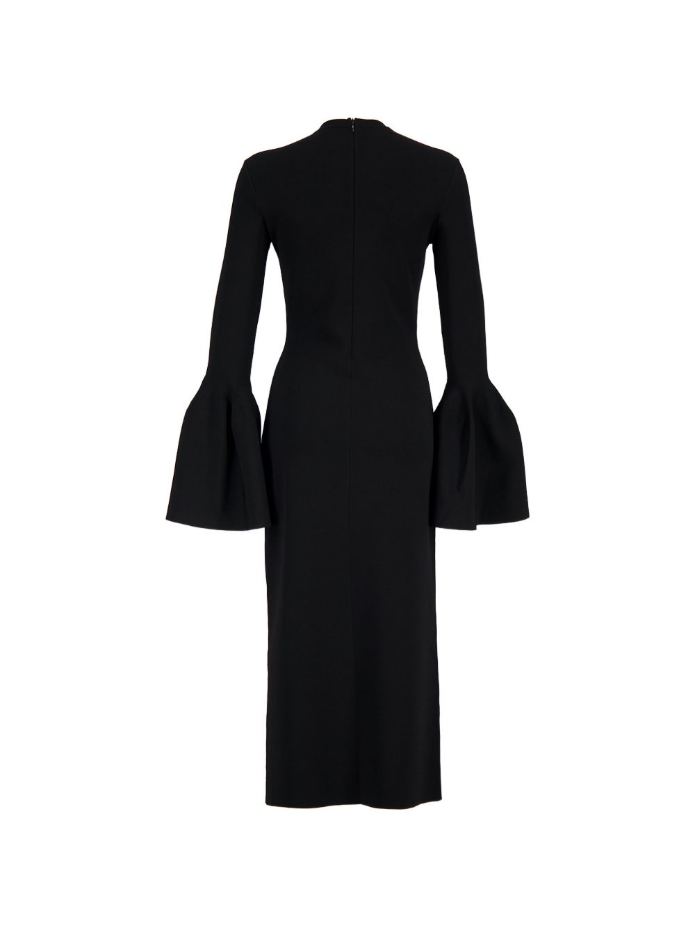 Stella McCartney Bell Sleeve Midi Dress — Black