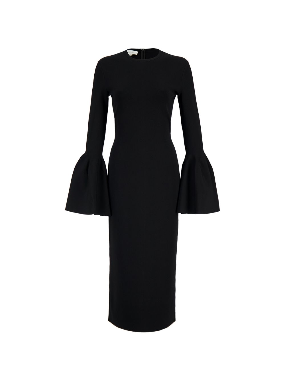 Stella McCartney Bell Sleeve Midi Dress — Black