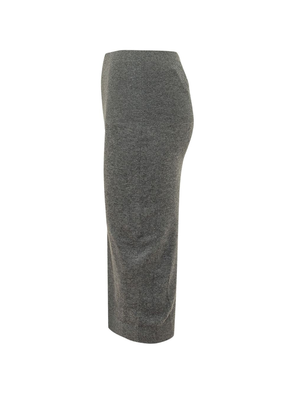 Stella McCartney Wool Knit Pencil Skirt — Grey