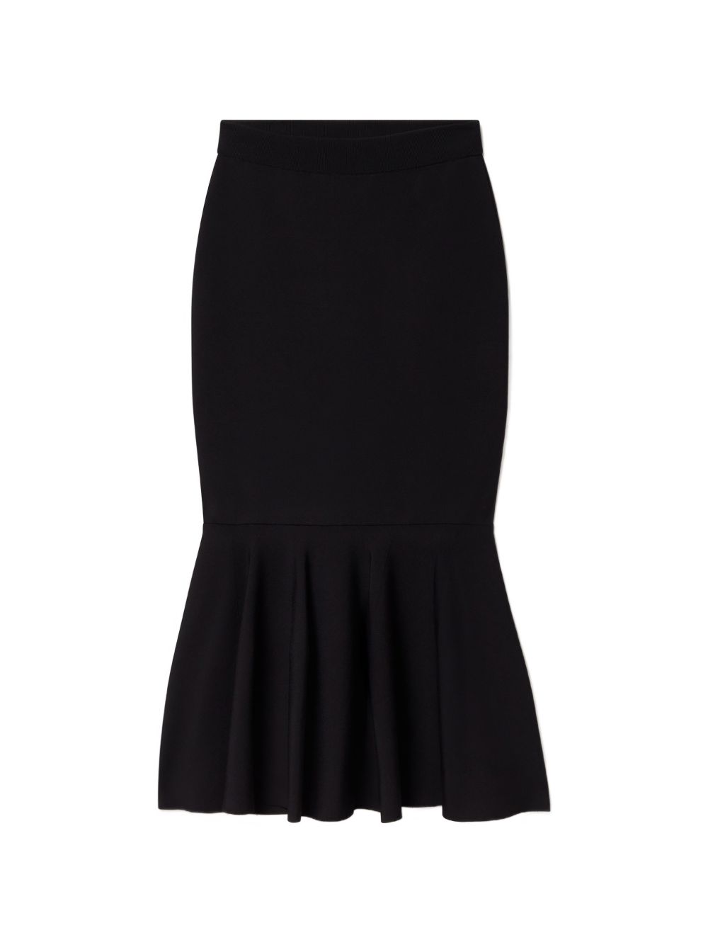Stella McCartney Viscose Knit Flared Skirt — Black