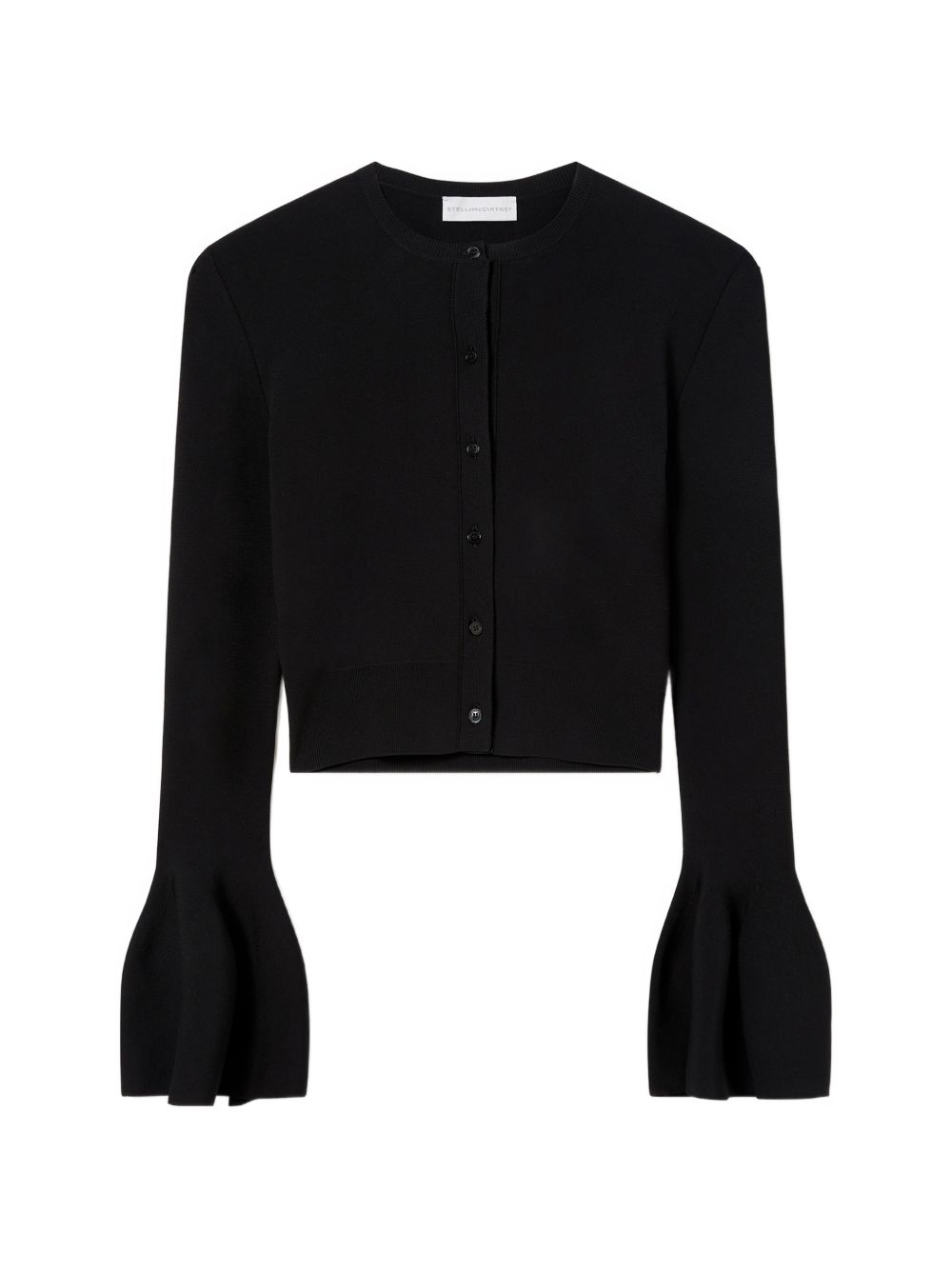 Stella McCartney Bell Sleeve Knit Cardigan — Black