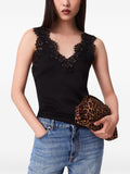 Stella McCartney Lace-Trimmed Tank Top — Black