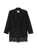 Zimmermann Wool Double-Breasted Blazer — Black