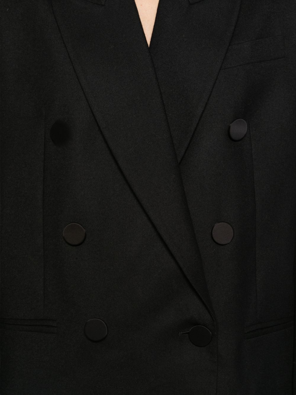 Zimmermann Wool Double-Breasted Blazer — Black
