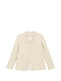 Apuntob Wool-Blend Twill Blazer — Beige
