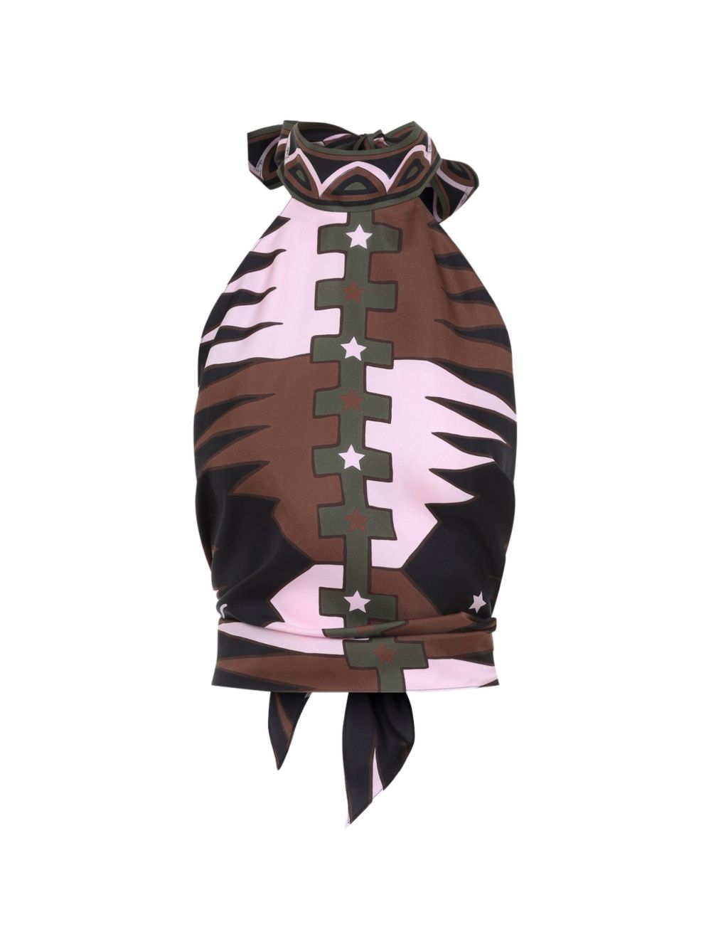 Pucci Printed Silk Tank Top — Pink