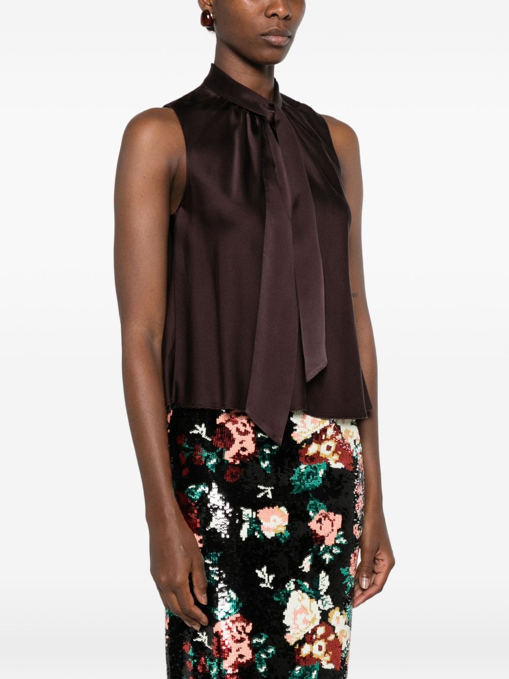 Forte Forte Silk Tunic — Burgundy