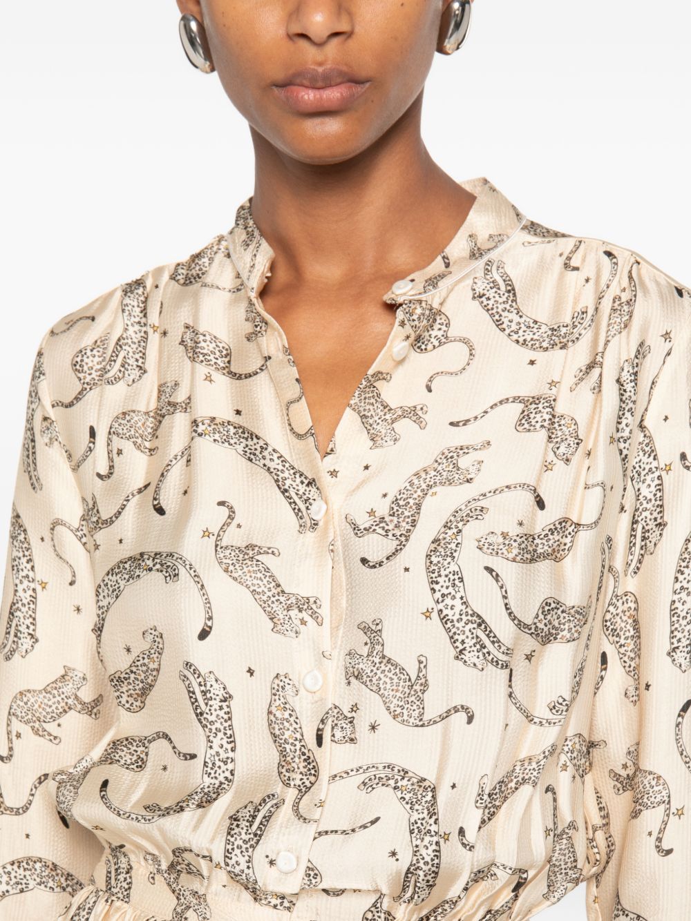 Forte Forte Paisley-Print Long Dress — Cream