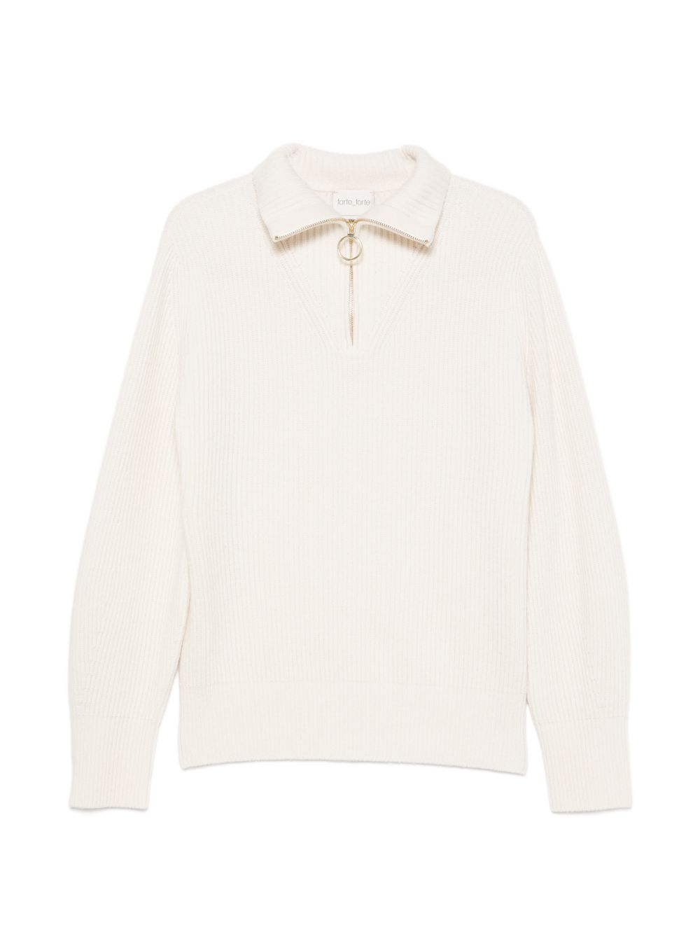 Forte Forte Wool-Cashmere Blend Sweater — White