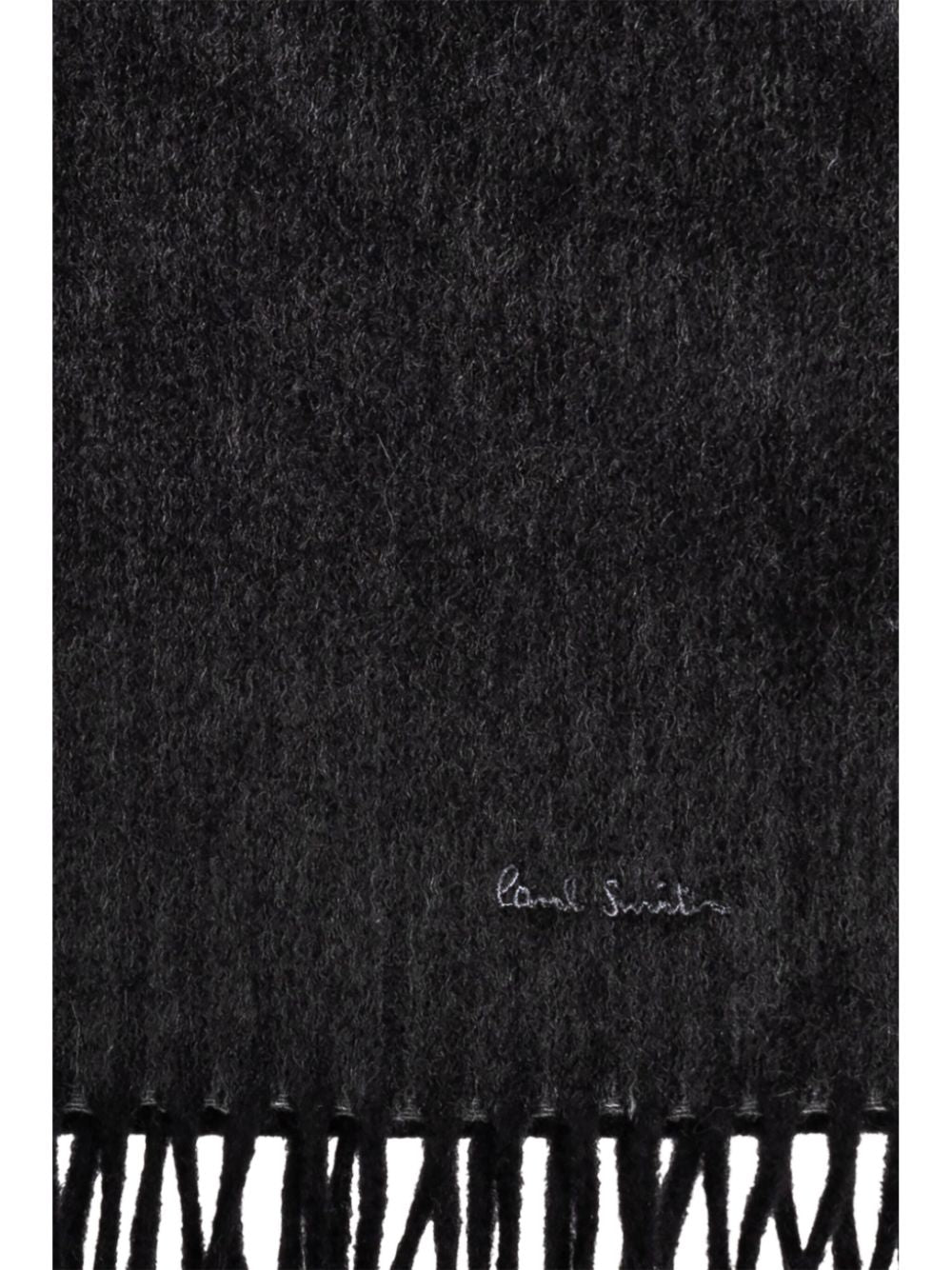 Paul Smith Cashmere Striped Scarf — Black
