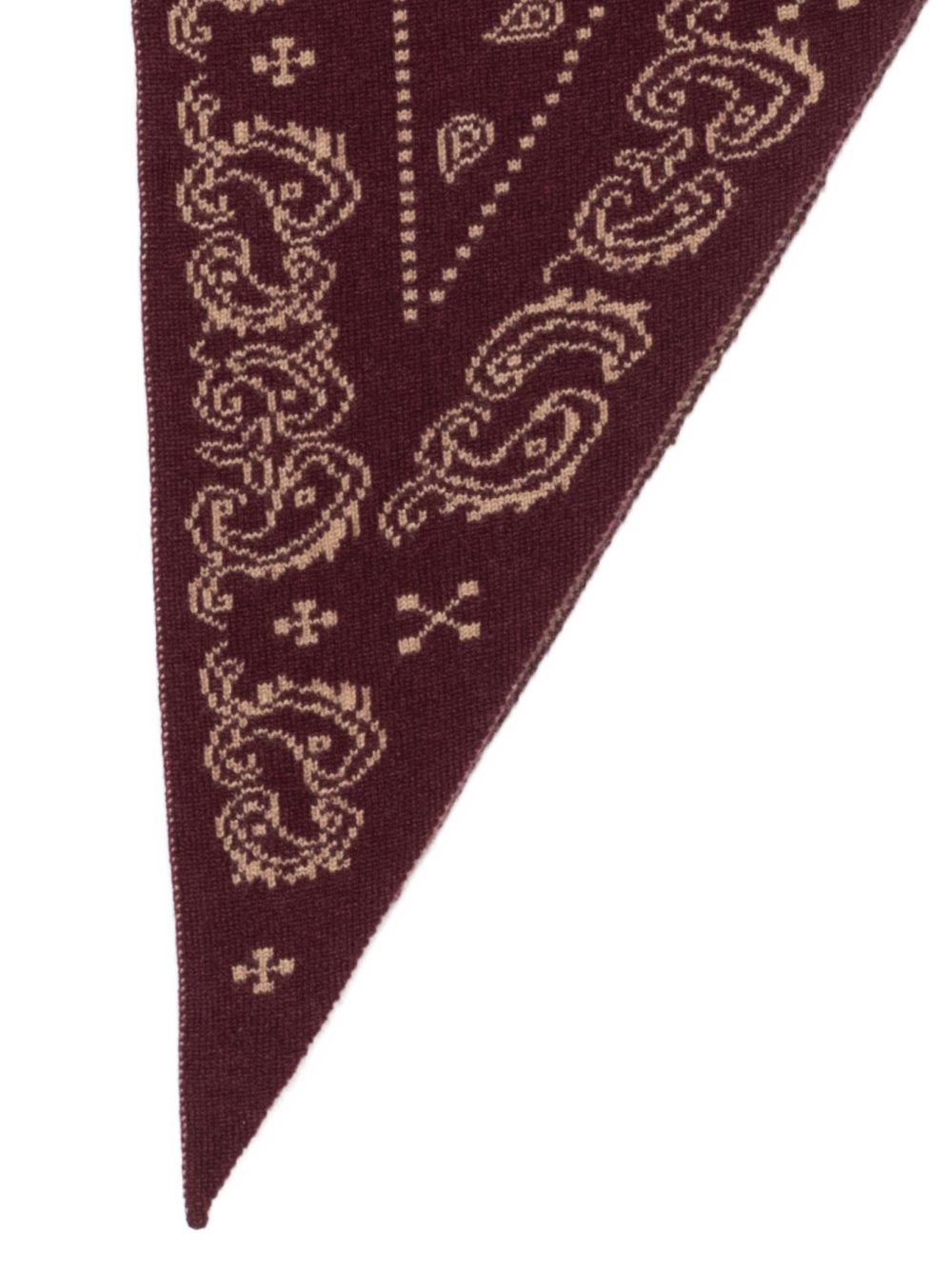 GUEST IN RESIDENCE Paisley-Printed Cashmere Scarf — Bordeaux