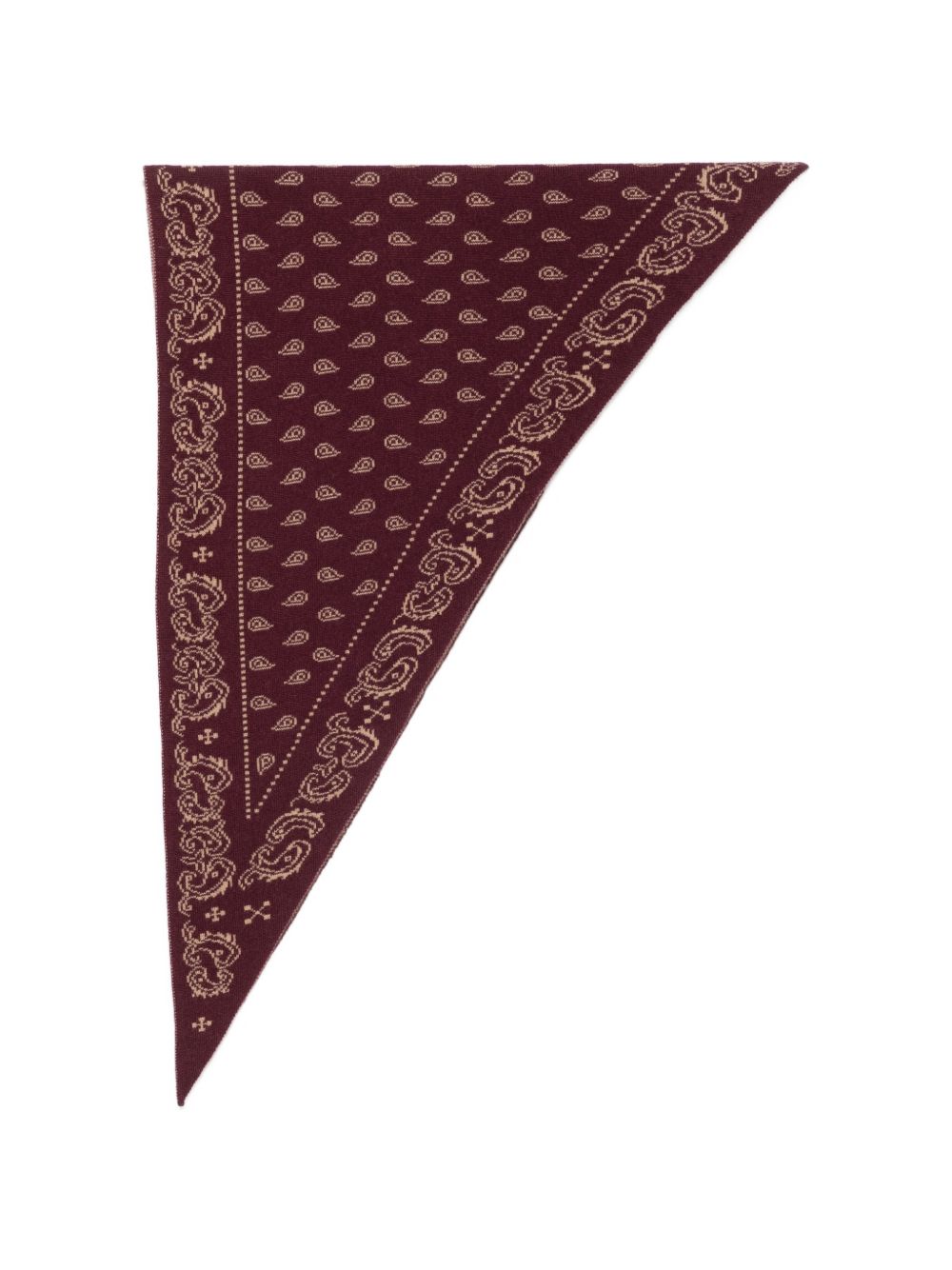 GUEST IN RESIDENCE Paisley-Printed Cashmere Scarf — Bordeaux