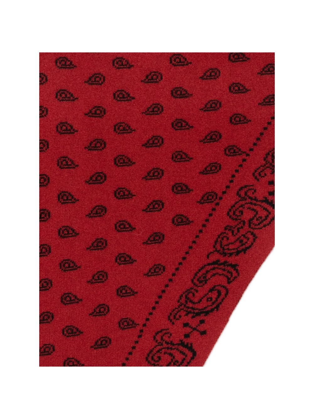 GUEST IN RESIDENCE Paisley Print Cashmere Scarf — Bordeaux