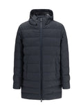 Herno Padded Hooded Down Jacket — Gray
