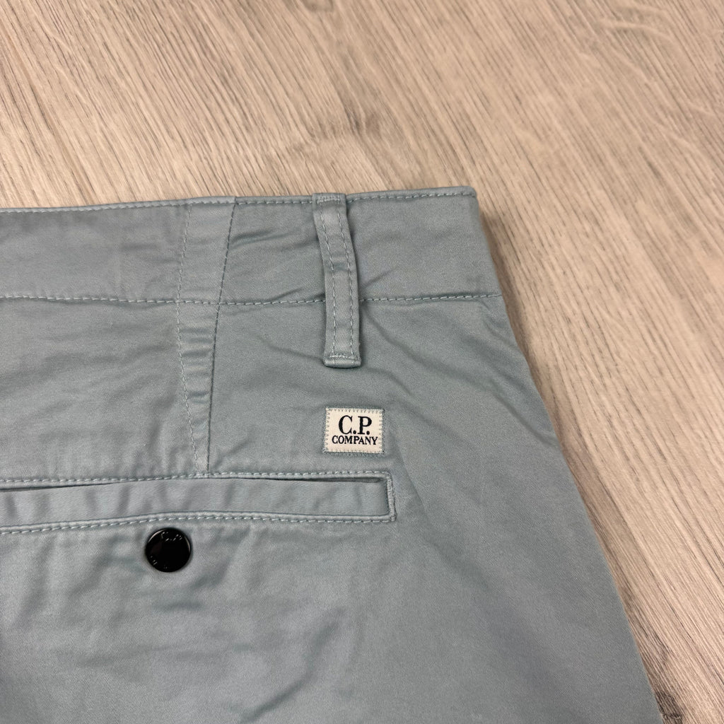 CP Company Cargo Shorts - Silver Blue