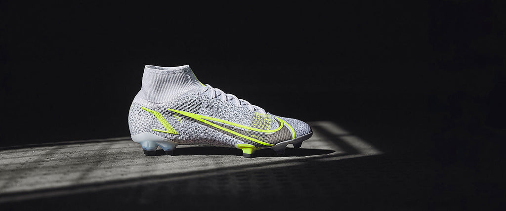 Nike Mercurial Superfly VIII Elite FG - White/Black-Metallic Silver-Volt