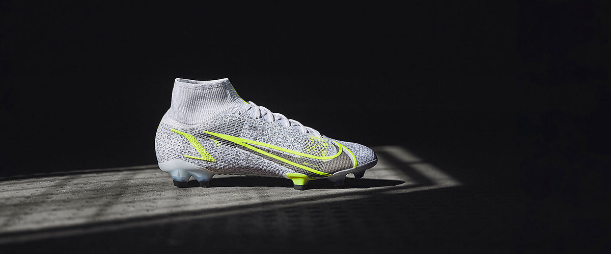 Nike Mercurial Superfly VIII Elite FG - White/Black-Metallic Silver-Volt