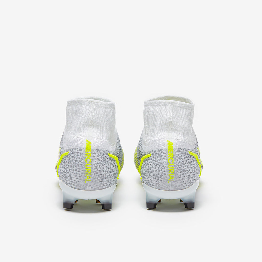 Nike Mercurial Superfly VIII Elite FG - White/Black-Metallic Silver-Volt