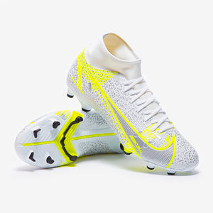 Nike Mercurial Superfly VIII Academy FG/MG - White/Black-Metallic Silver-Volt